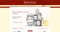 Desktop Screenshot of meistertricks.de